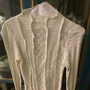 Free people cream blosuse